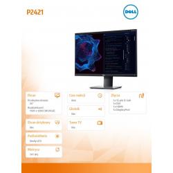 Monitor P2421 24 cale IPS LED WUXGA (1920x1200) /16:10/HDMI/DVI/VGA/DP/5xUSB 3.0/3Y PPG