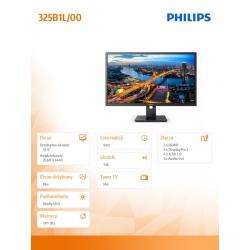 Monitor 325B1L 31.5 cala IPS HDMIx2 DP Pivot