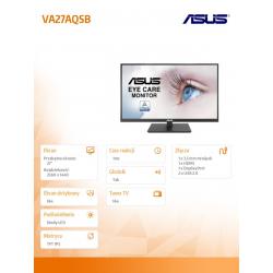 Monitor 27 cali VA27AQSB IPS WQHD HDMI DP USB PIVOT Głośnik