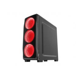 Obudowa Titan 750 USB 3.0 z oknem czerwone podświetlenie