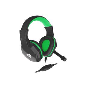 Słuchawki dla graczy Argon 100 z mikrofonem czarno-zielone