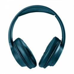 BH317 Słuchawki bezprzewodowe z mikrofonem Bluetooth wokółuszne, kolor morski