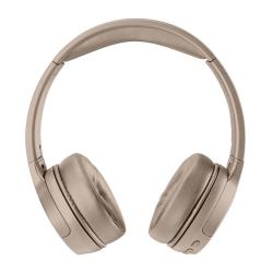 Słuchawki bezprzewodowe z mikrofonem BH214 Bluetooth, nauszne (eco / e-commerce edition) kolor piaskowy