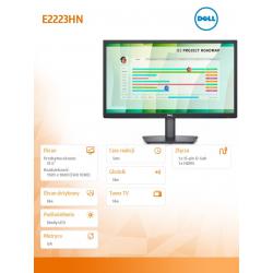 Monitor E2223HN 21,5 cali LED VA Full HD (1920x1080) /16:9/HDMI/VGA/3Y AES