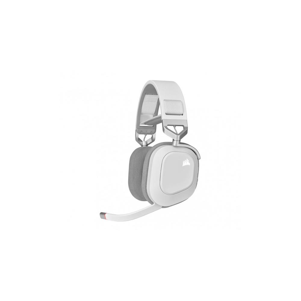 Słuchawki bezprzewodowe HS80 RGB Gaming Spatial Audio białe