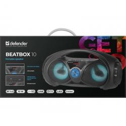 Głośnik Bluetooth Beatbox 10W BT/FM/USB/TF/AUX Kolorowe podświetlenie