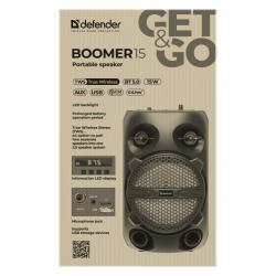 Głośnik Bluetooth Boomer 15W ekran LCD