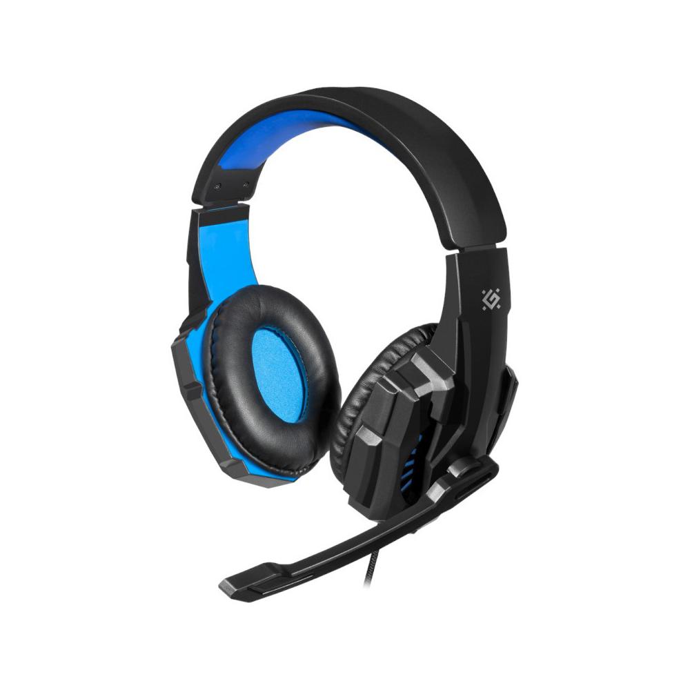 Słuchawki nauszne z mikrofonem WARHEAD G-390 Czarno-niebieskie