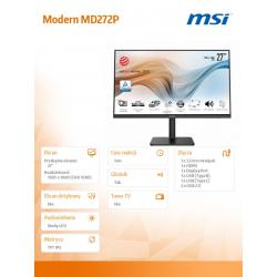 Monitor Modern MD272P 27 cali IPS/LED/FHD/4ms/75Hz